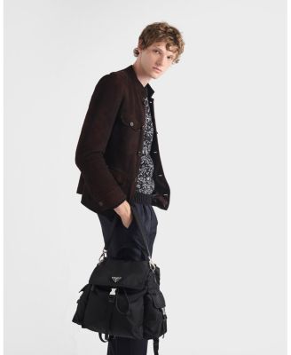  Explore Re-Nylon and Leather Backpack