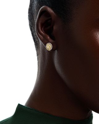 Luxe Collection Certified Lab Grown Diamond Earrings in 14K White & Yellow Gold, 3.14 tcw