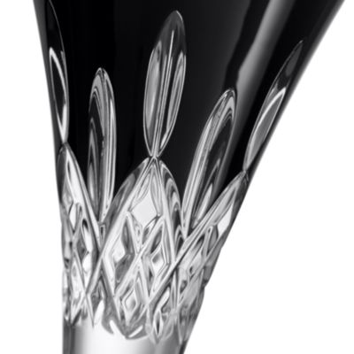 Lismore Black Toasting Flute, Set of 2