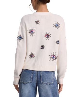 Bradley Short Embellished Merino Wool Cardigan Sweater