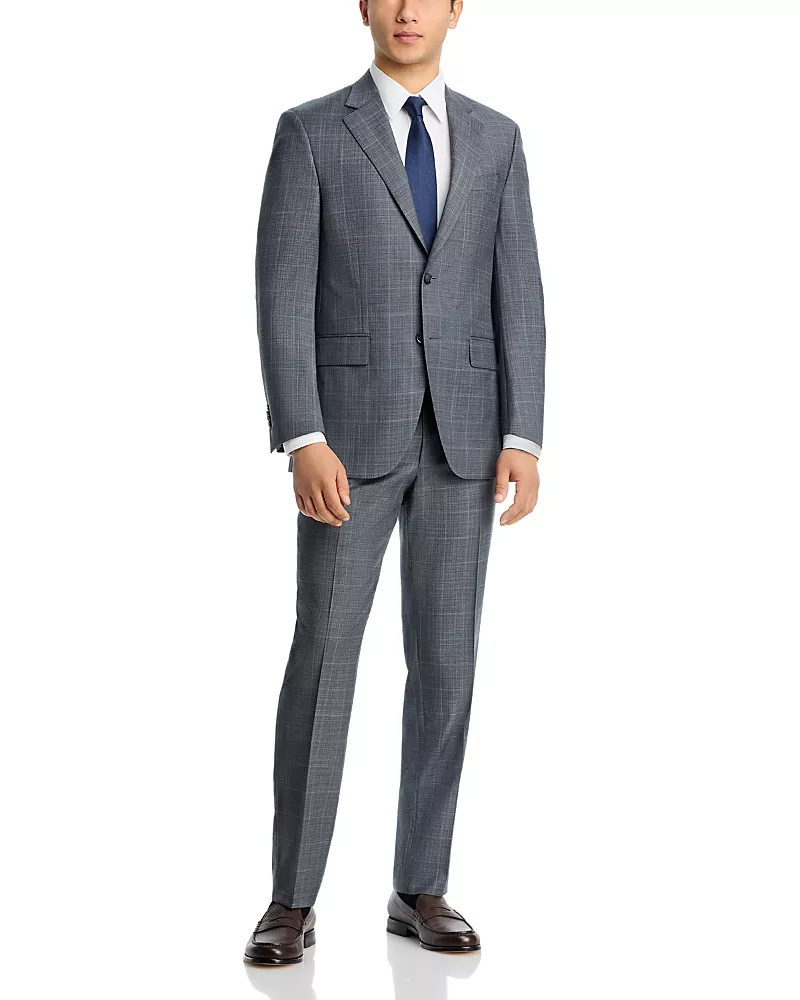 Peter Millar Flynn Shark Tonal Windowpane Classic Fit Suit