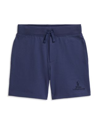 Big Fit Logo Fleece Hoodie & Cotton Jersey Short Set - Little Kid