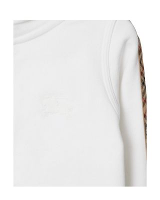 Check Trim Cotton Zip Hoodie - Little Kid, Big Kid