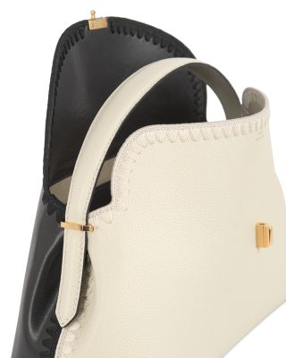 T-Lock Embroidered Edge Convertible Top Handle Bag