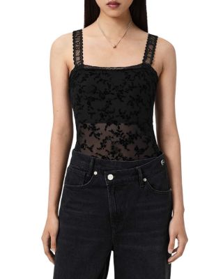 Charli Flocked Lace Bodysuit