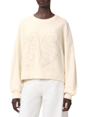 Lila Embossed Crewneck Sweatshirt