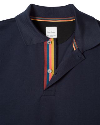 Striped Placket Polo