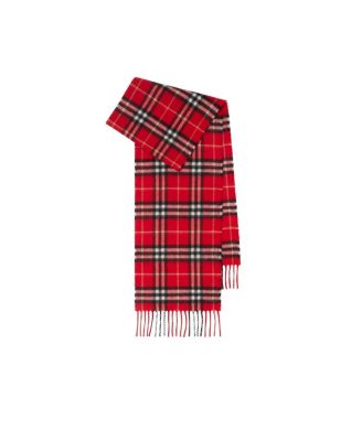 Unisex Check Cashmere Scarf