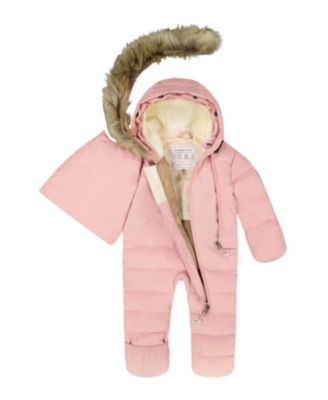 Girls' One-Piece Snug Snowsuit Designed for Car Seat - Baby