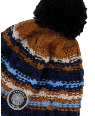  Boys' Lined Peruvian Knit Winter Hat with Pompom - Little Kid, Big Kid