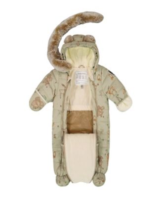 Boys' One-Piece Layette Snowsuit Designed for Car Seat - Baby