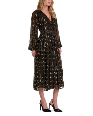 Print Long Sleeve Dress