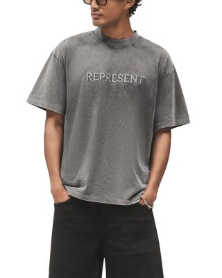 Embroidered Serif Logo Tee