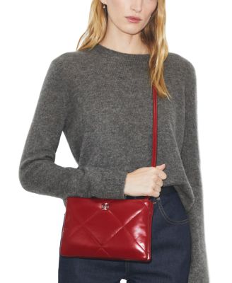 Kira Diamond Quilted Leather Crossbody Bag