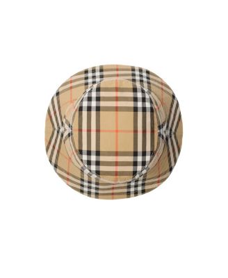 Unisex Check Cotton Bucket Hat