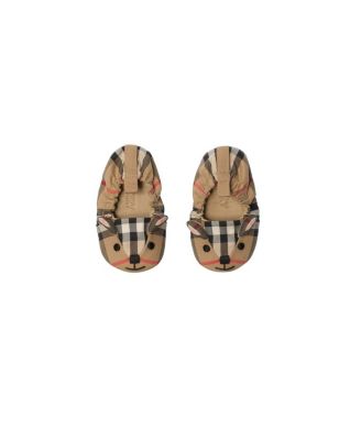 Unisex Thomas Bear Check Cotton Booties - Baby, Toddler