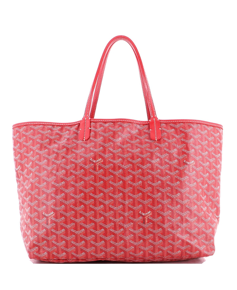 Pre-owned Pre-owned Goyard Goyard Gm Saint Louis Tote Coated Canvas In Red