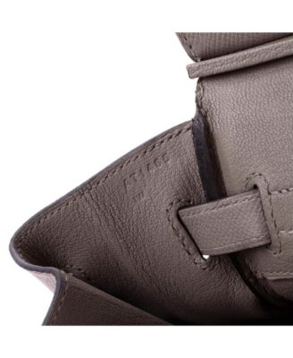 Birkin 30 Handbag Grey Epsom with Palladium Hardware