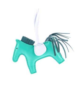 Pre-owned Pre-owned Hermes  Hermes Mm Grigri Rodeo Bag Charm Leather In Green