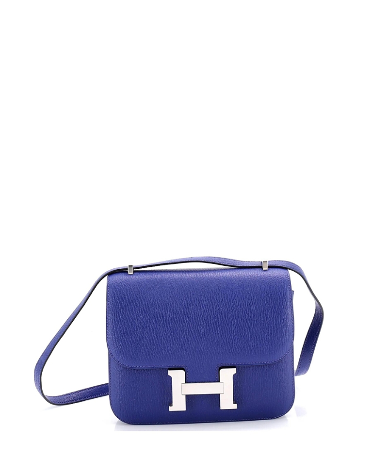 Pre-owned Pre-owned Hermes Hermes 18 Constance Bag Chevre Mysore In Blue