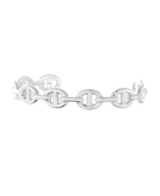 Medium Chaine d'Ancre Enchainee Cuff Bracelet Sterling Silver