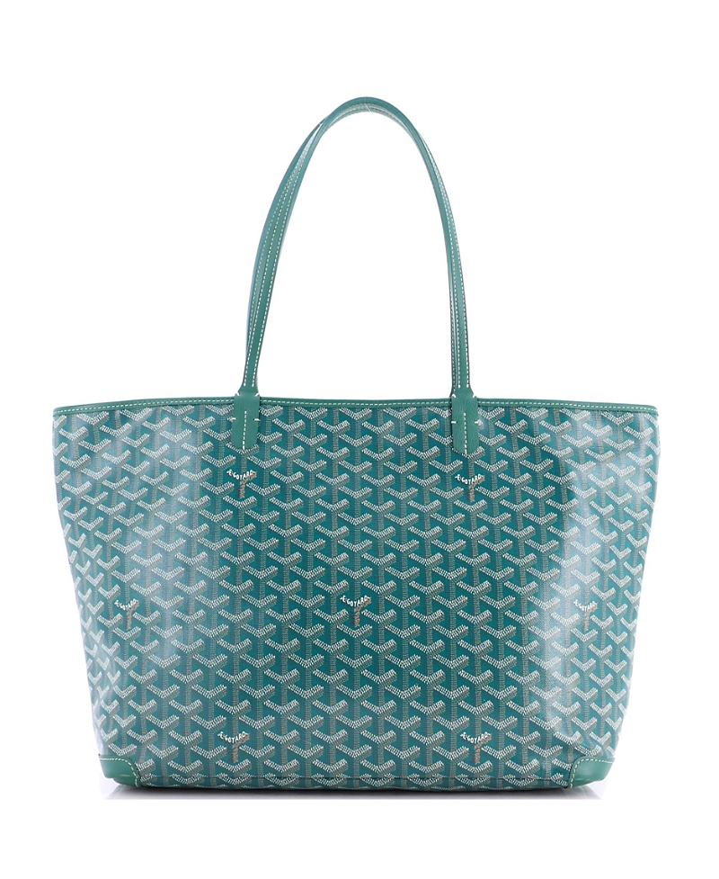 Pre-owned Pre-owned Goyard Goyard Mm Artois Tote Coated Canvas In Green