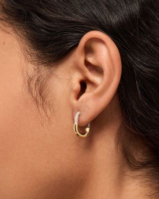 Mini Micropave Gold Brynley Hoops