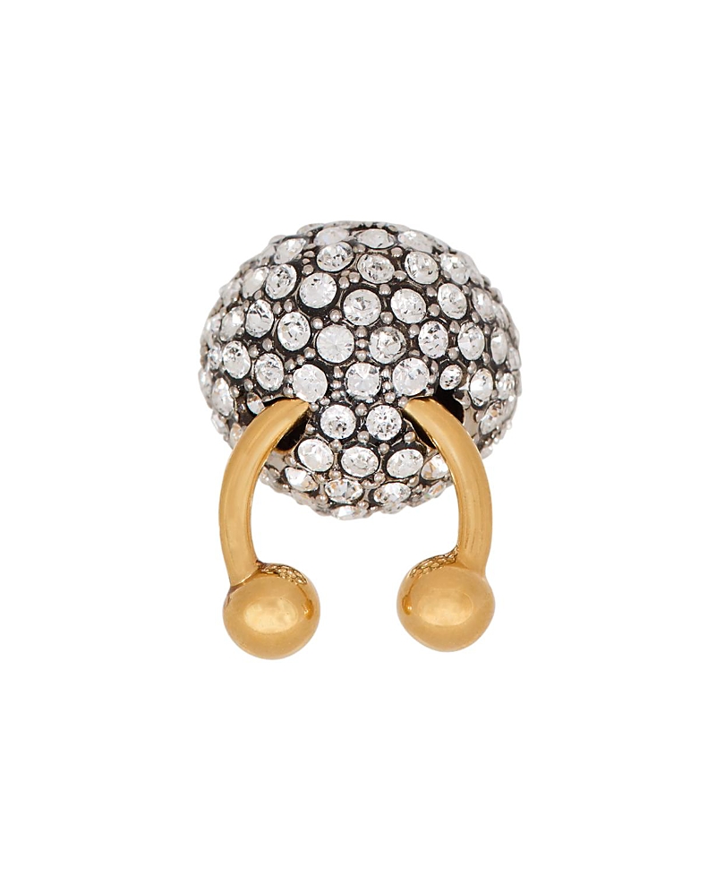 Balmain Piercing Brass and Rhinestone Ring
