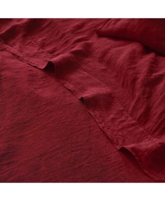 Linen Blend Flat Sheet, Queen