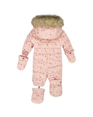 Girls' One-Piece Original Puffy Snowsuit Mini Flowers - Baby, Little Kid