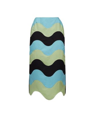  Pencil Skirt Intarsio Waves
