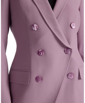 Paco Double-Breasted Six-Button Jacket in Wool Stretch