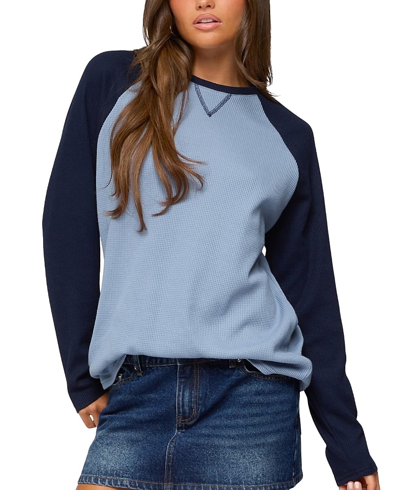 Edikted Me Time Oversized Waffle Top