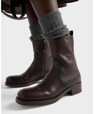  Women's Leather Mid-Calf Boots