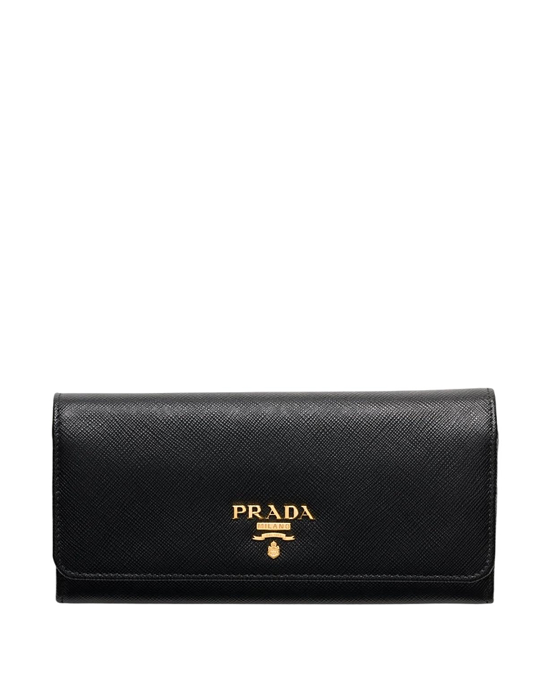 Prada Large Saffiano Leather Wallet · OS