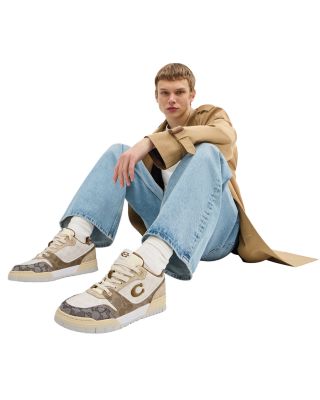 Men's Coach SoHo Sneakers with Mixed Signature