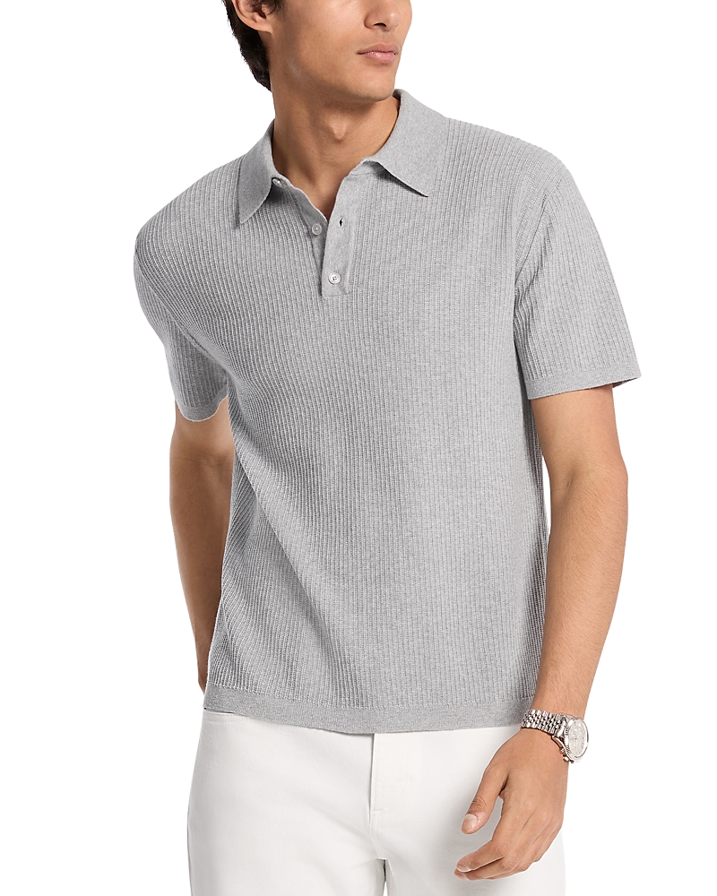 Michael Kors Textured Sweater Polo Shirt