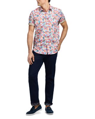 Floral Short Sleeve Woven Shirt