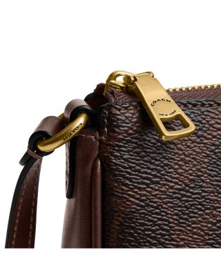 Plaza Mini Signature Canvas Shoulder Bag