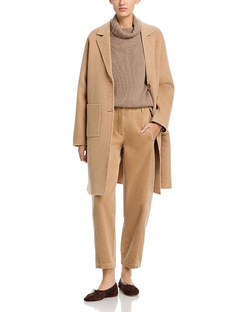 Eileen Fisher Notch Collar Wool Coat