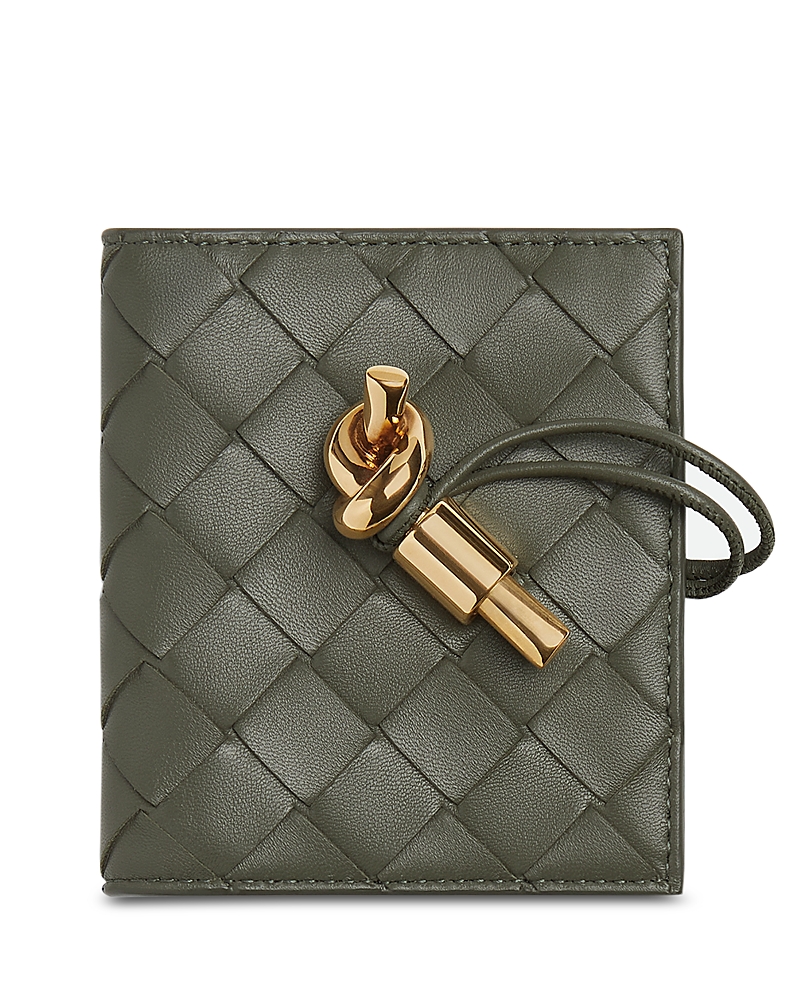 Bottega Veneta Andiamo Intrecciato Nappa Leather Flap Card Case