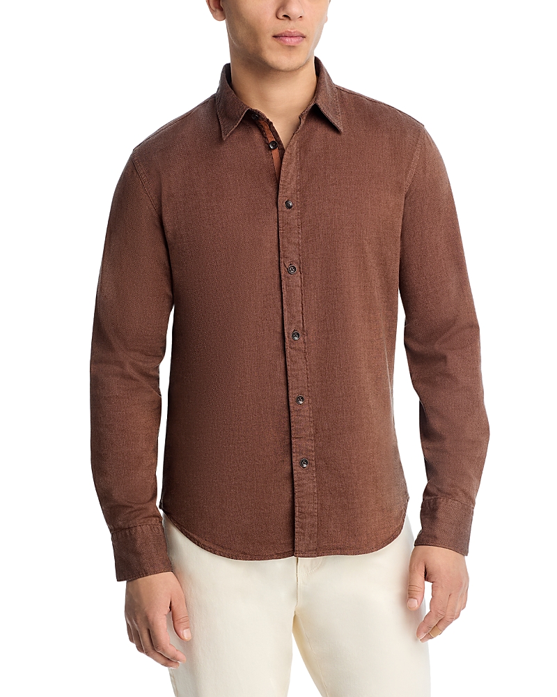 Rag & Bone Finch Cotton-corduroy Shirt In Brown