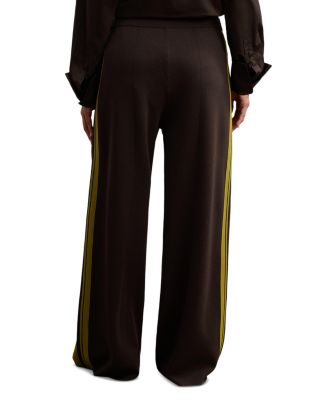 Samson Knitted Wide Leg Side Stripe Pants