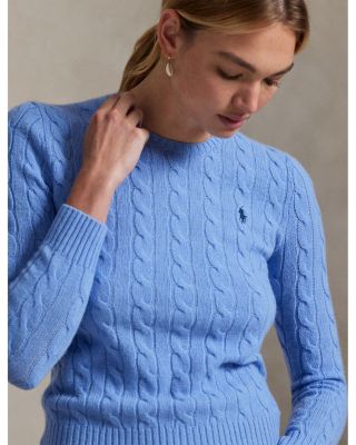 Cable Wool Cashmere Crewneck Sweater