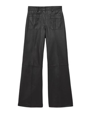 Priya Leather Flare Pants