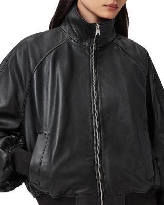 Felda Leather Bomber Jacket