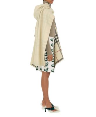  Cashmere Hooded Cape