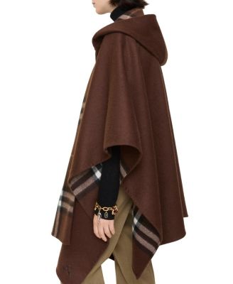  Cashmere Hooded Cape