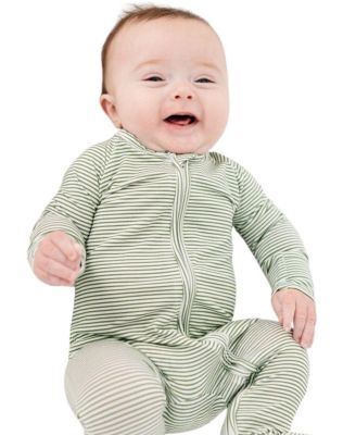  Boys' Evergreen Stripe Bamboo Sleeper - Baby