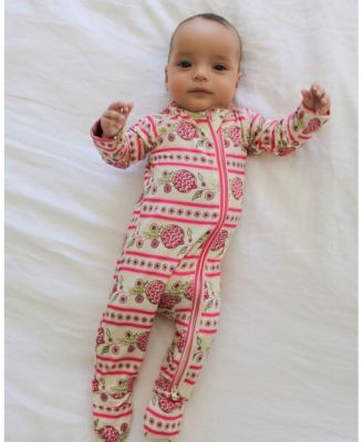  Girls' Pomegranate Soiree Bamboo Sleeper - Baby